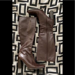 J. Crew brown leather boots. Size 8.